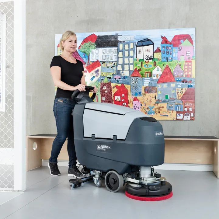Fregadora Nilfisk SC401 - detalle de máquina